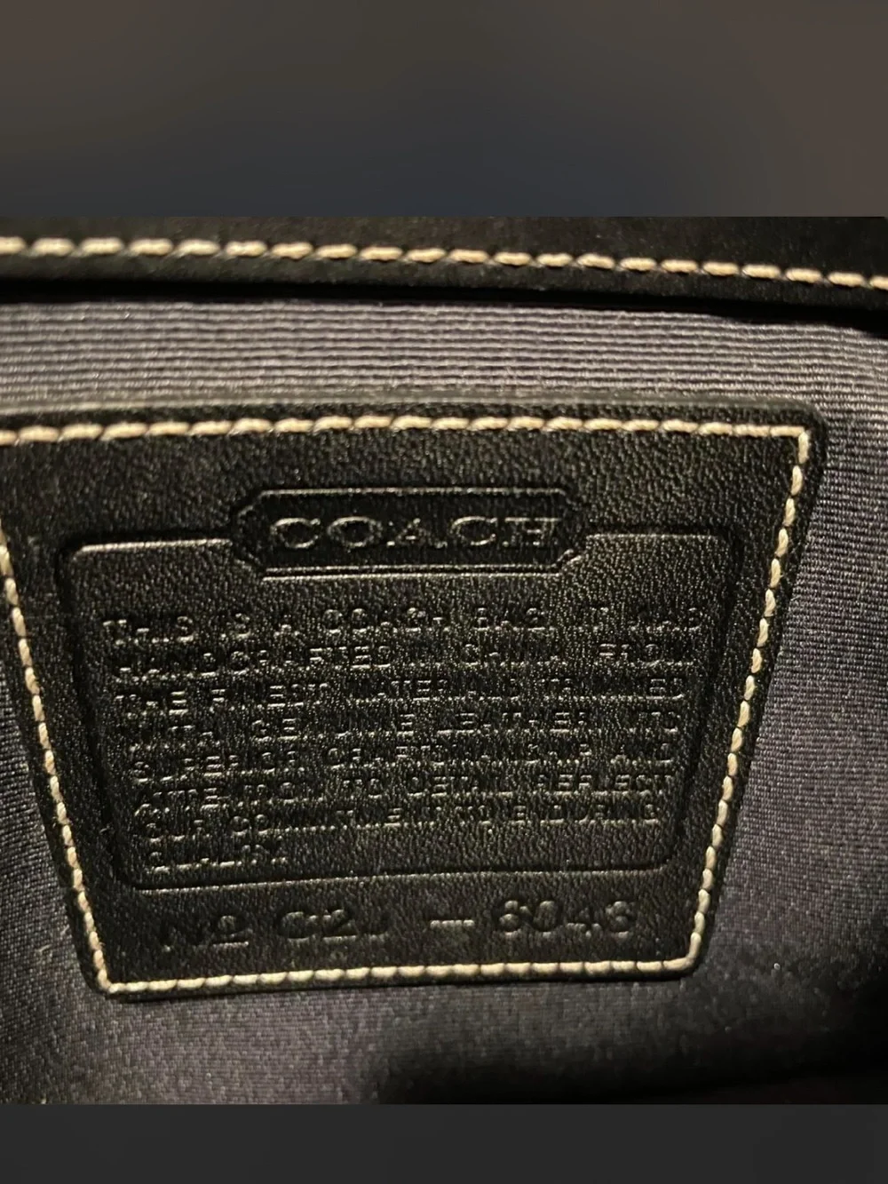 Coach Black Signature CC Canvas mini small Tote handbag like new
